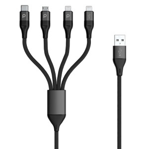 کابل تبدیل 4in1 پرودو مدل PD-LLCMBR-BK